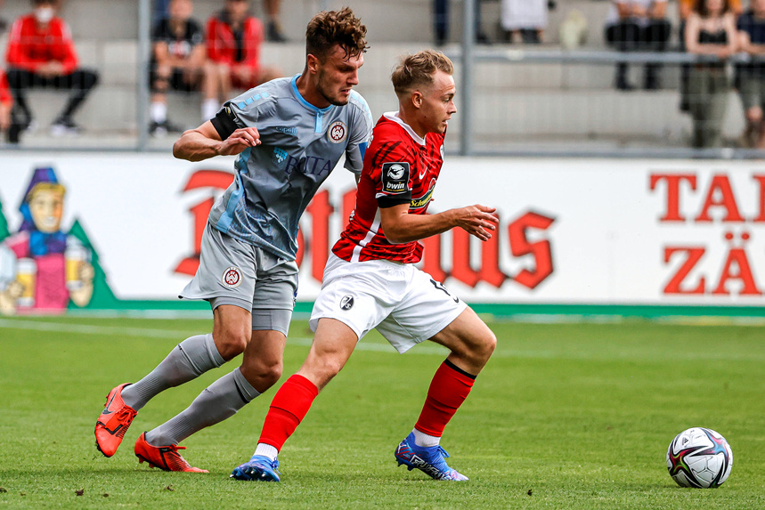 0 0 Beim Sc Freiburg Ii Wiesbaden Scheitert Am Aluminium Liga3 Online De